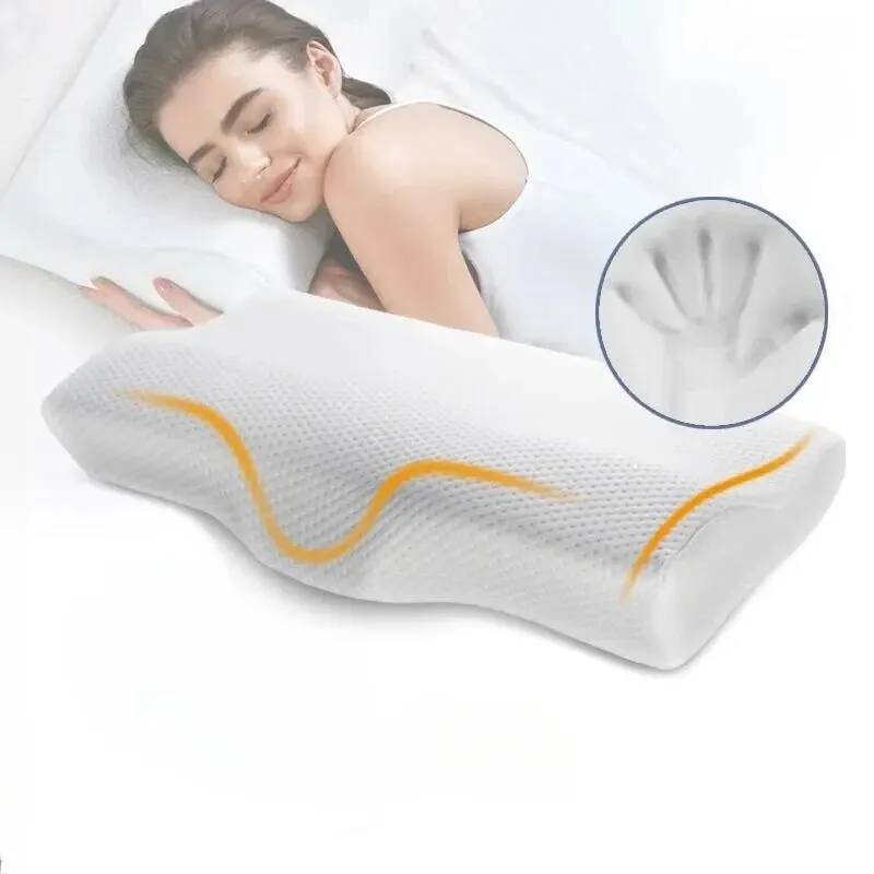 kf-S6b13142fa44d4b15a3f1820590227dc8K-Memory-Foam-Bed-Orthopedic-Pillow-Neck-Protection-Slow-Rebound-Memory-Pillow-Butterfly-Shaped-Health-Cervical-Neck